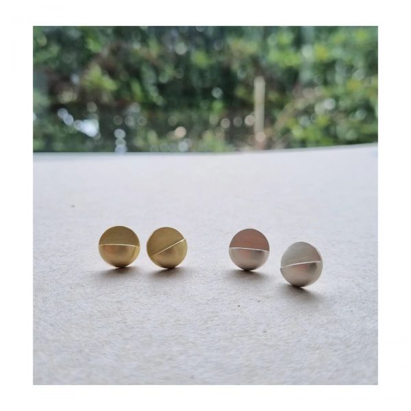 Gold Moon Earrings by MTC