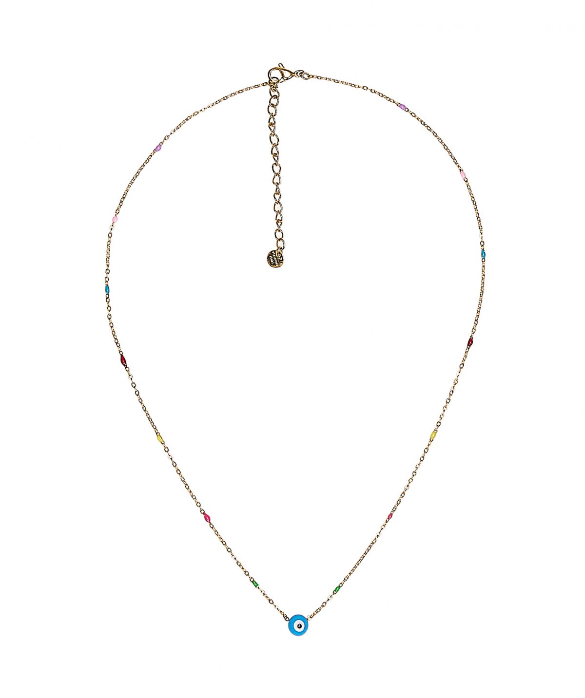 Multicoloured Evil Eye Necklace by TFD