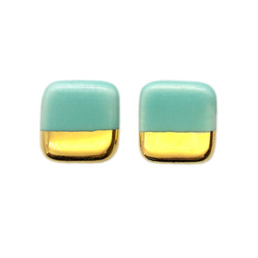 Mint Stud Earrings by Nunako