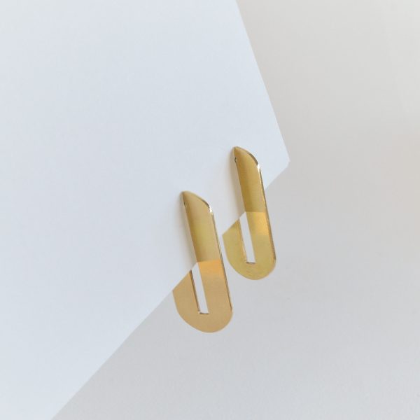 Two-Tier Rectangle Earrings by Meet The Cat