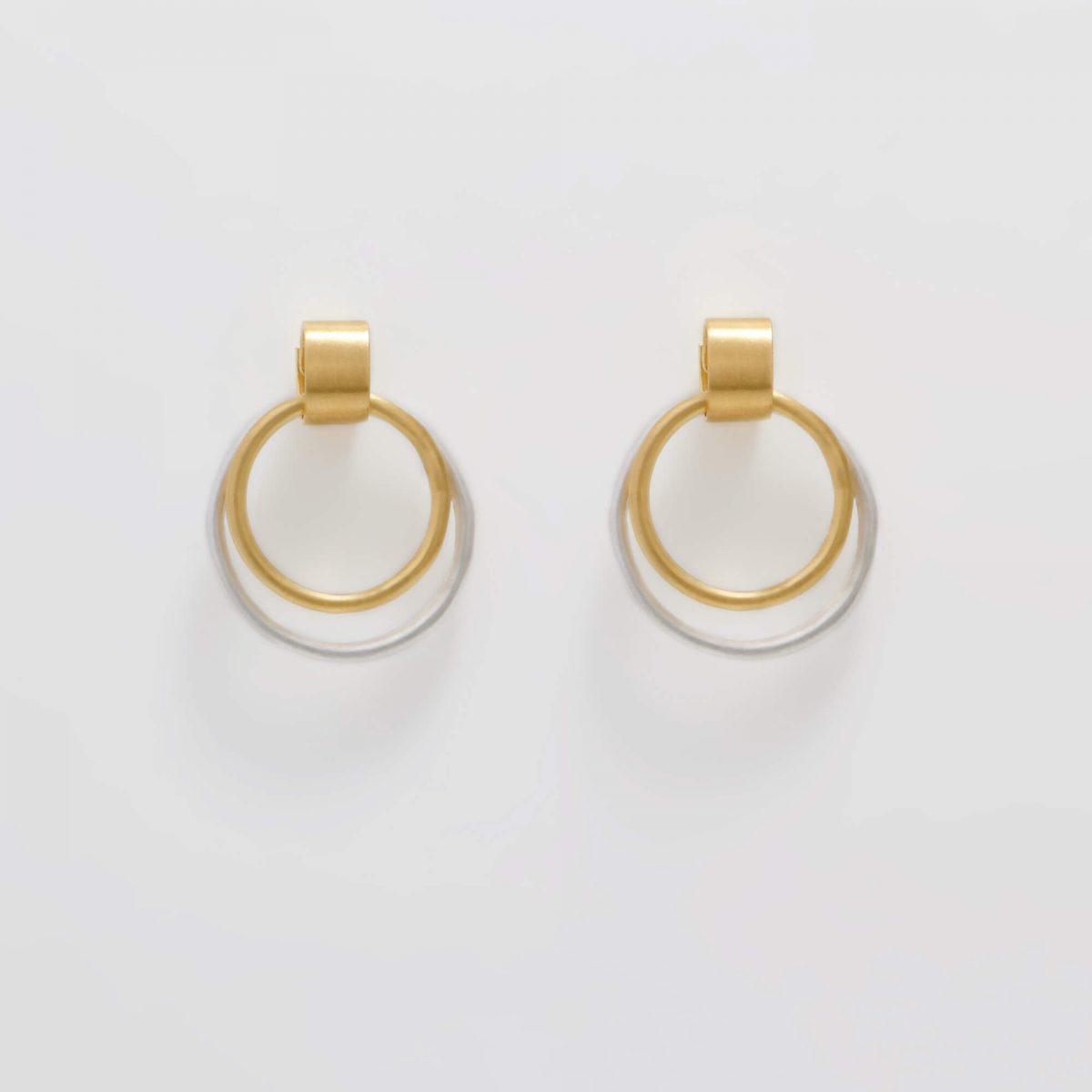 Gold and Silver Cora Earrings by Xoutou's