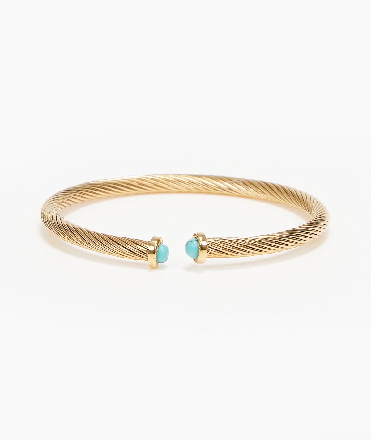 Turquoise Stones Rope Bracelet by TFD