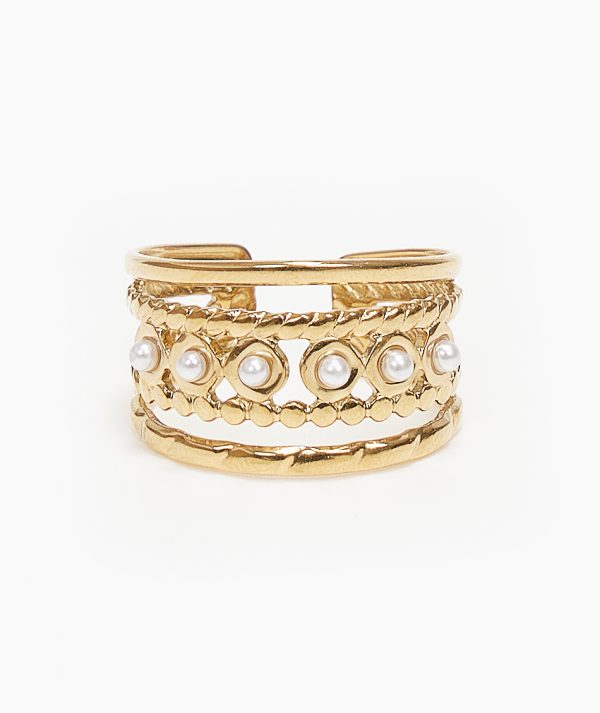 Antique Gold and Pearl Ring By TFD