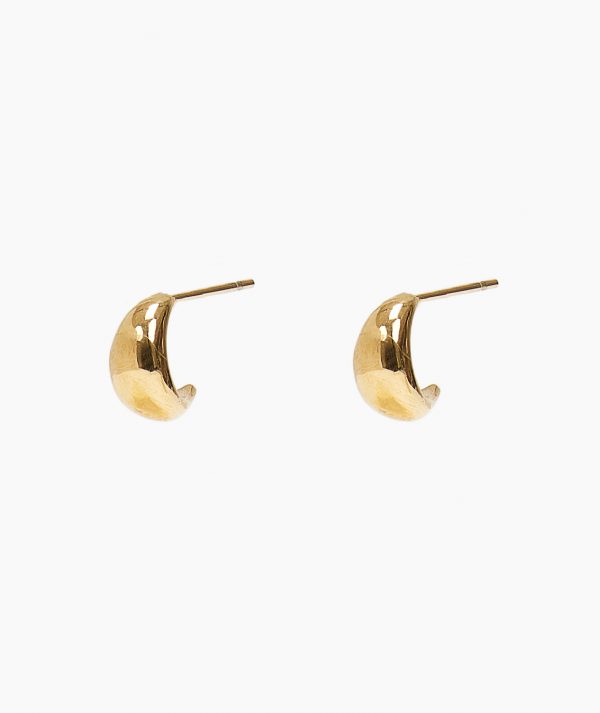 Tiny Gold Chubby Hoops By TFD