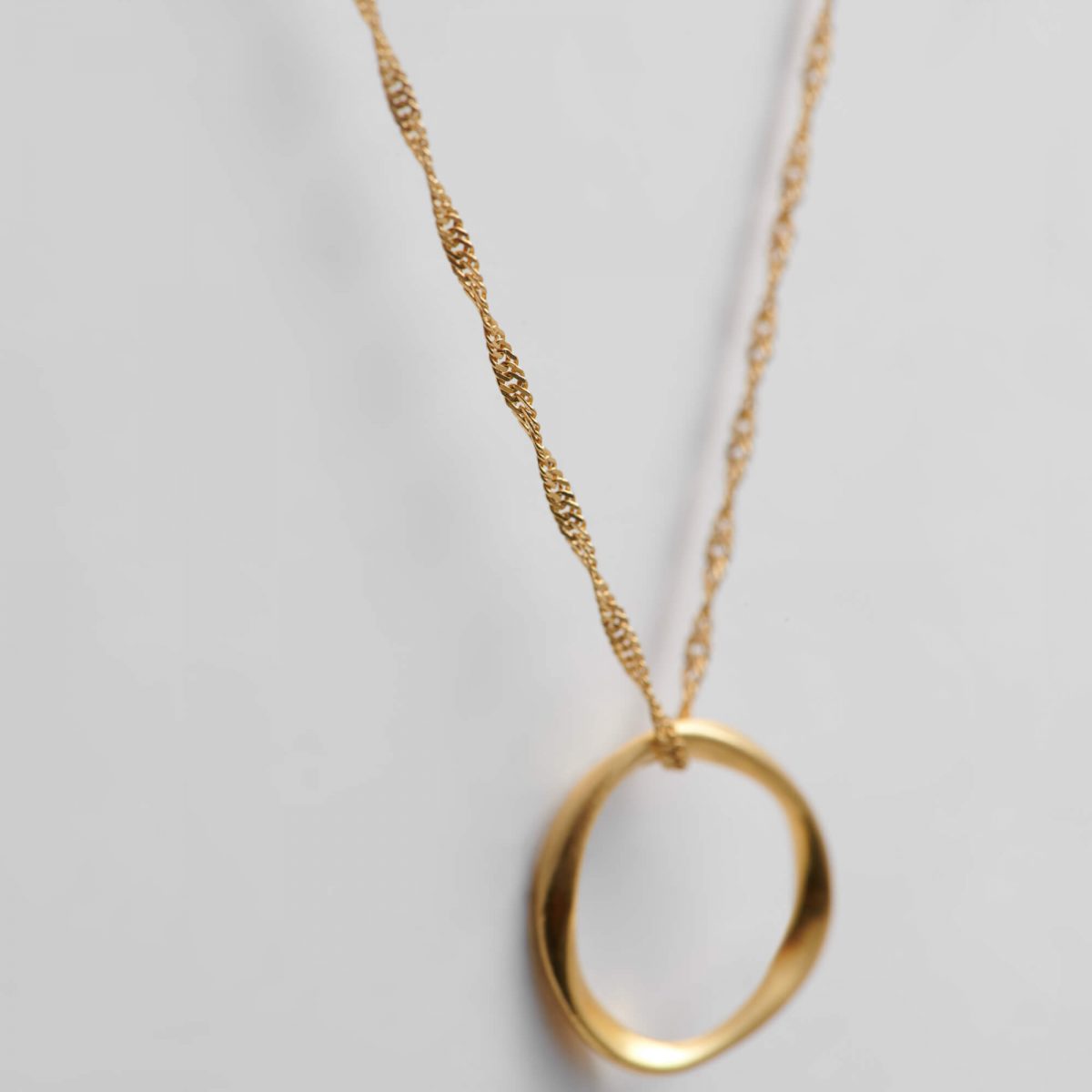 Gold and Silver Melted Wax Necklace by Xoutou's