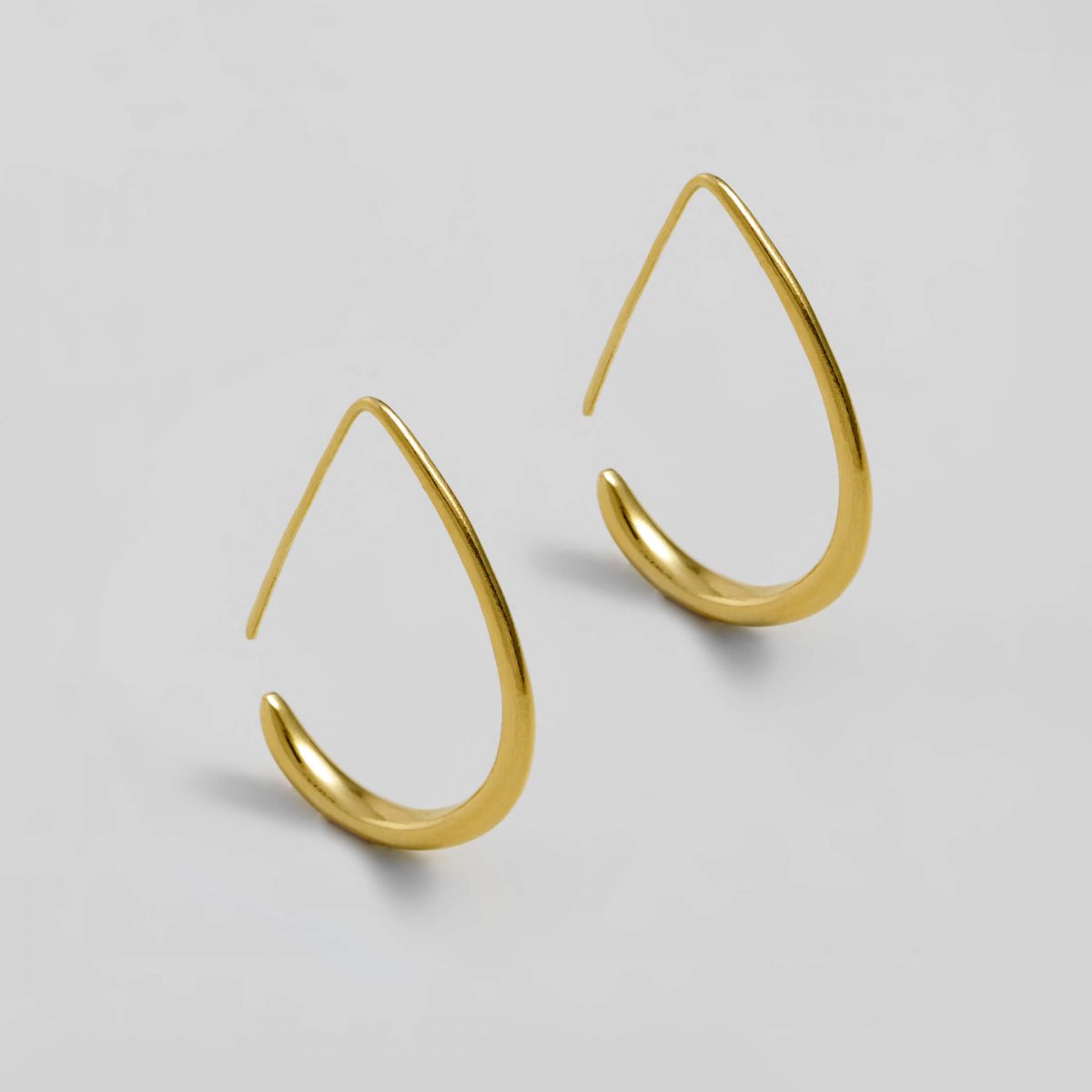 Gold Peachy Hoops by Xoutou's