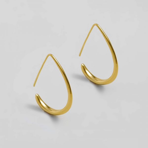 Gold Peachy Hoops by Xoutou's