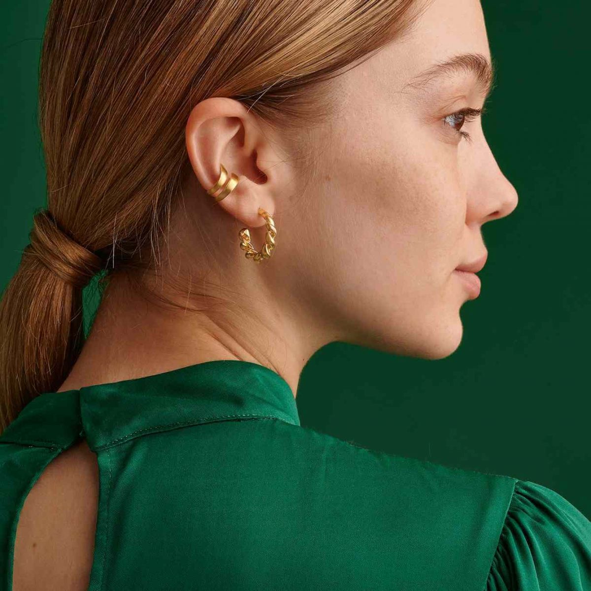 Blair Gold Ear Cuff by Xoutou's
