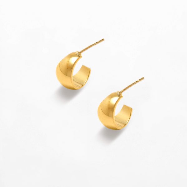 Gold Sunny Hoops by Xoutou's