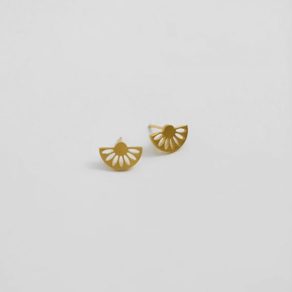 Gold Muse Small Earrings by Xoutou's