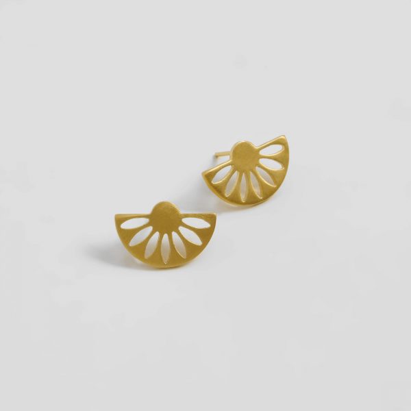 Gold Muse Small Earrings by Xoutou's