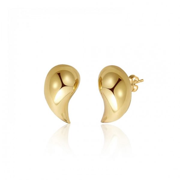 Gold Drop Stud Earring L