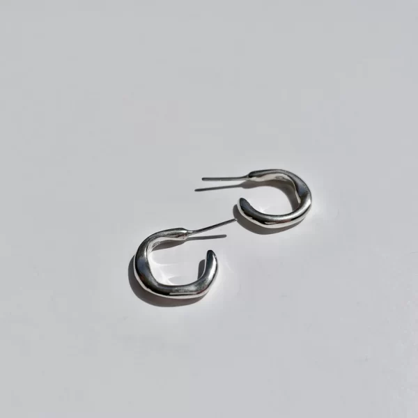 Silver Earrings No.11 by Core Element
