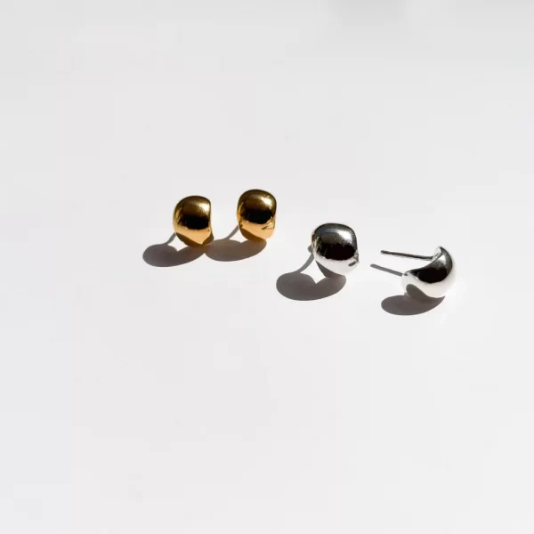 Silver Earrings No.8s by Core Element