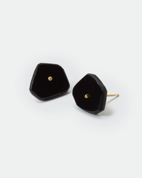 Black Diving Stud Earrings by BOTH