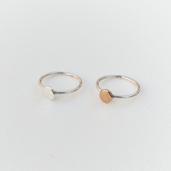Dot Ring - Silver & Bronze by MTC
