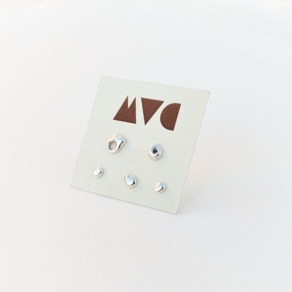 Mixed Shapes Studs Combo - Silver by MTC