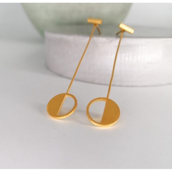 Gold Double Miso Earrings by Art7702