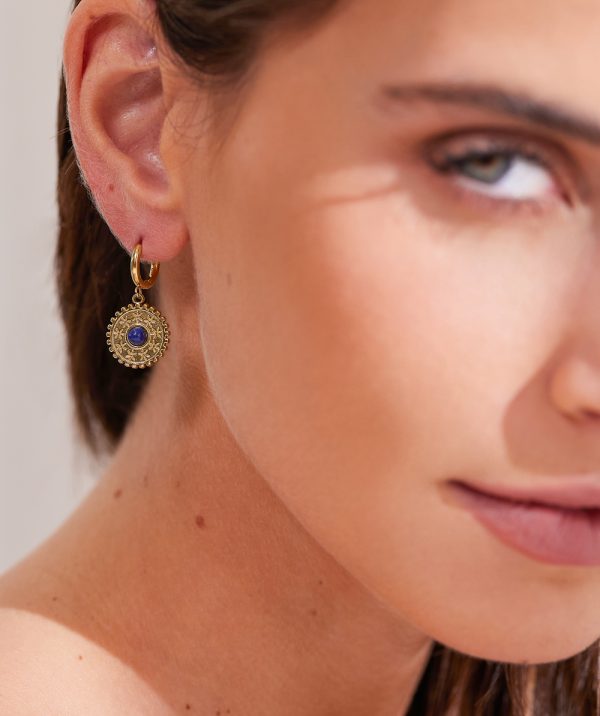 The Blue Coin Earring by TFD