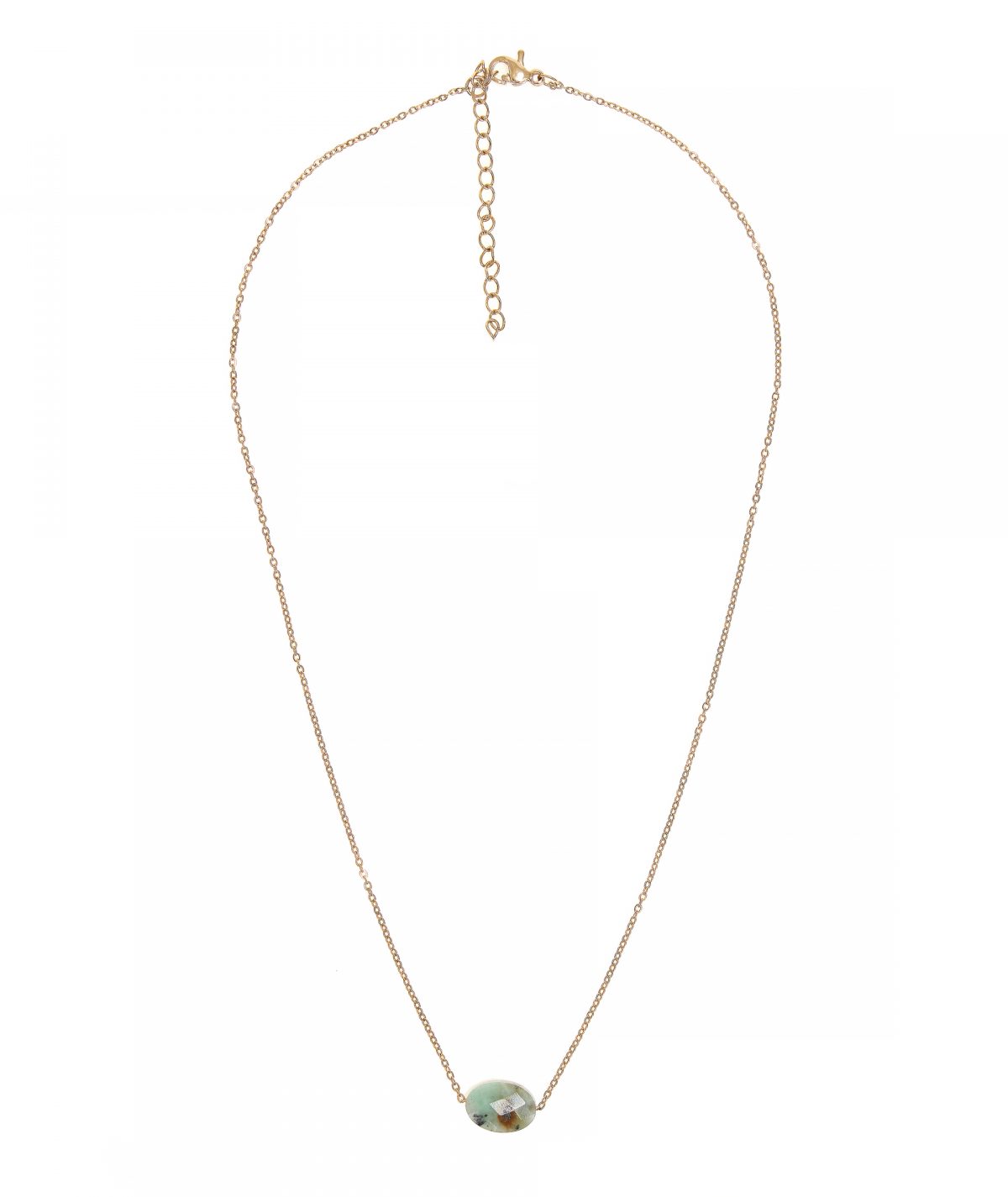 Oval Stone Necklace by TFD