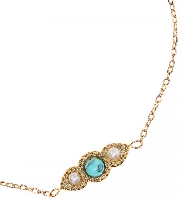 The Light Blue Drop Stone Necklace by TFD
