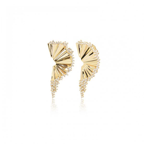Gold Zircon Earring