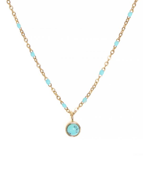 The Tiny Turquoise Necklace by TFD