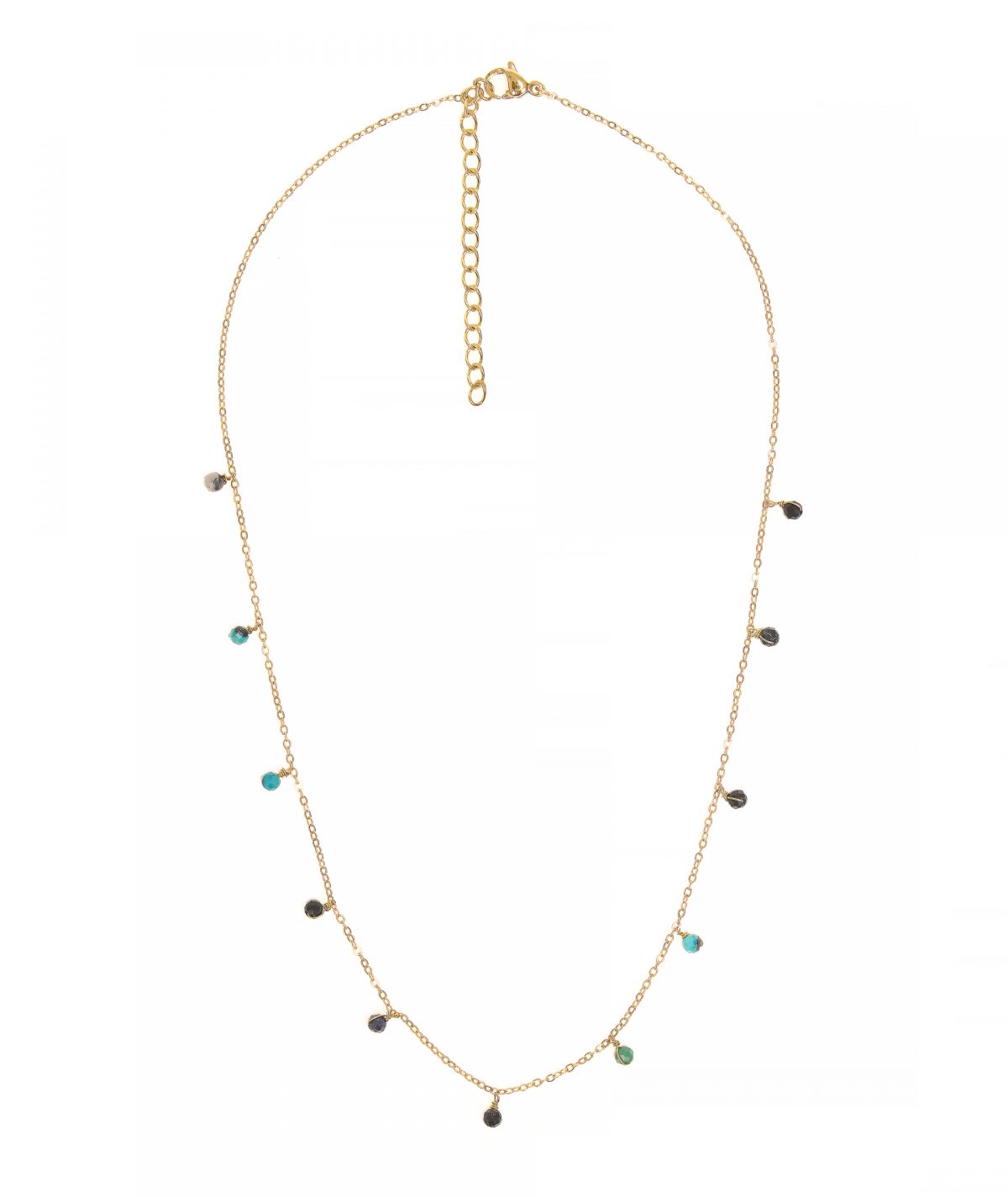 Round Multi Stones Necklace by TFD