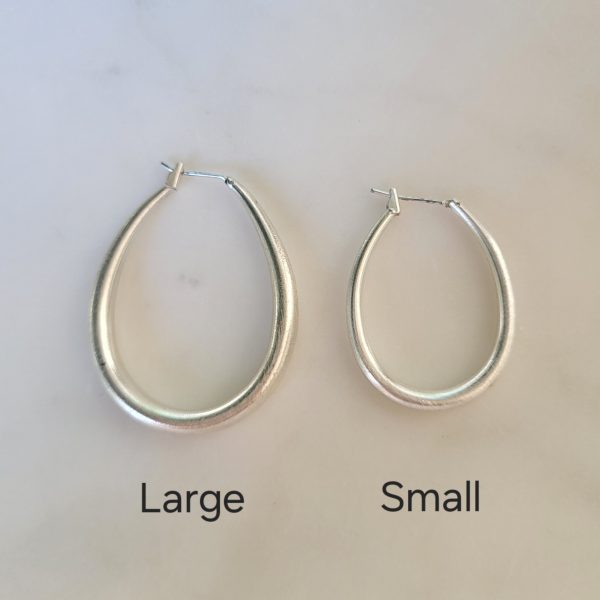 Small Gold Oval Hoops