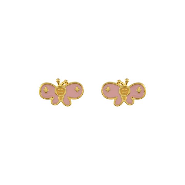 Tiny Watermelon Gold Earrings