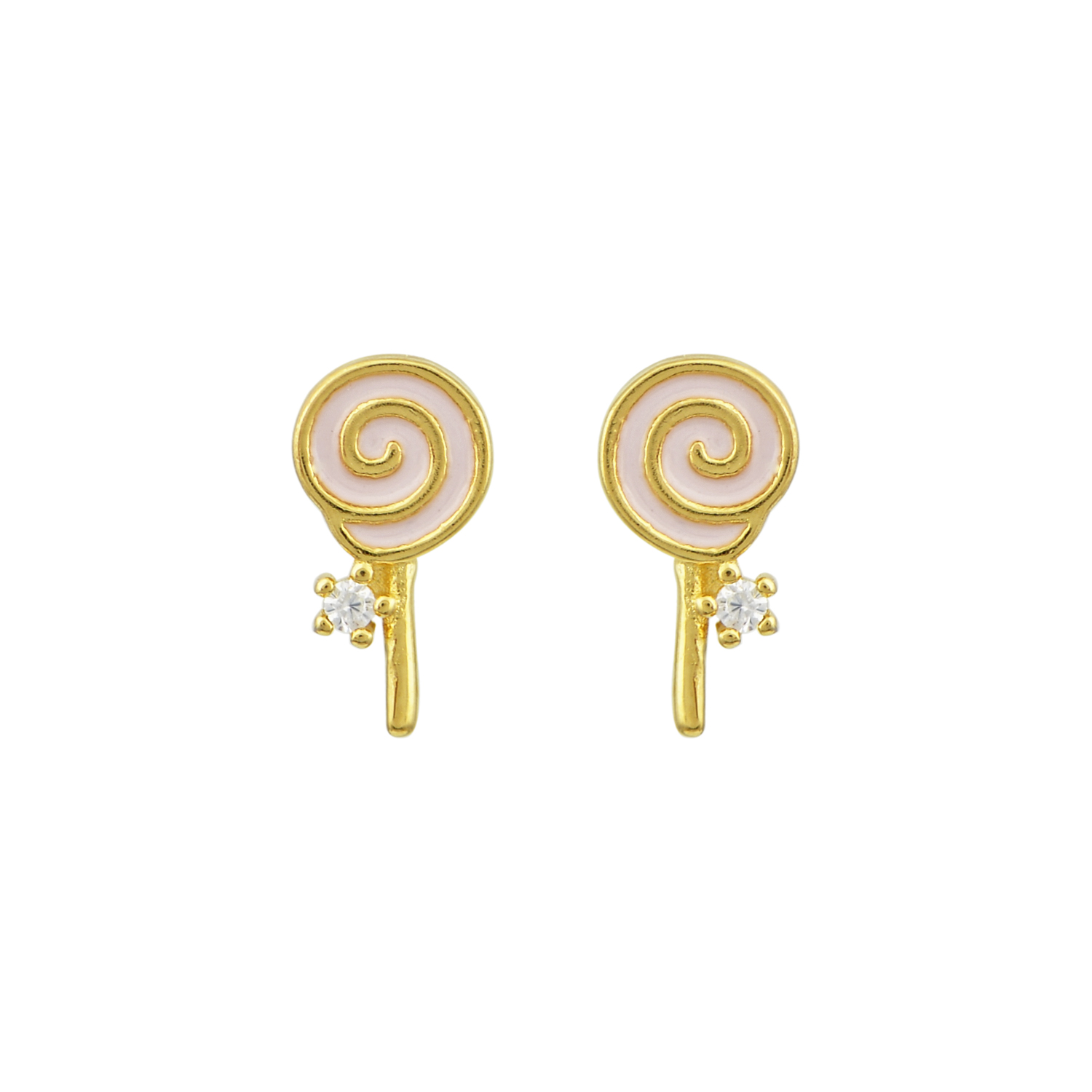 Lollipop Gold Earrings
