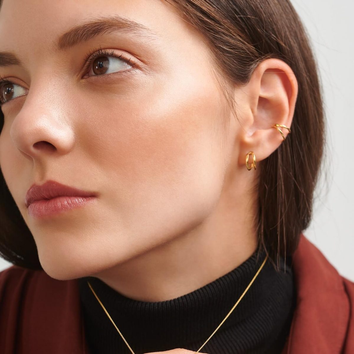 Breezy Gold Ear Cuff by Xoutou's