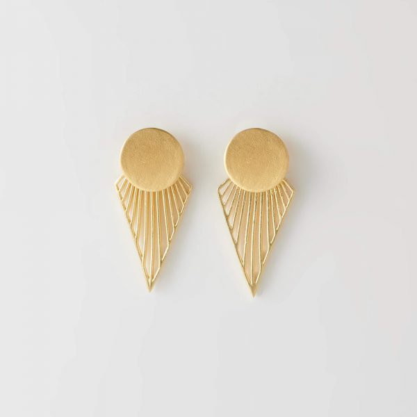 Gold Sassy Earrings by Xoutou's