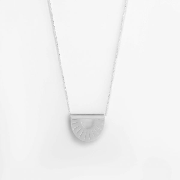 Silver Sunshine Necklace Small by Xoutou's