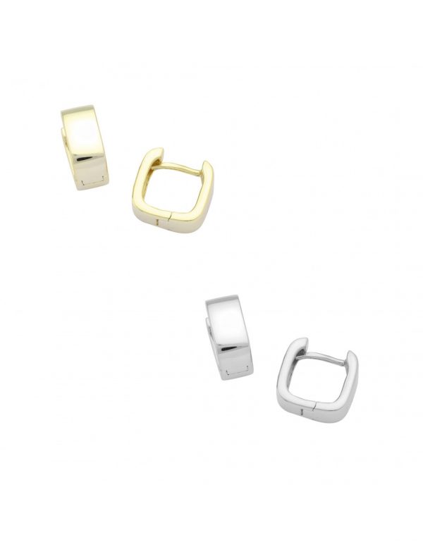 The Square Hoop Earrings